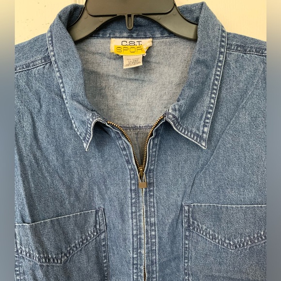 CST Sport Denim Zip-Up Jacket. Size 28W - Picture 3 of 4